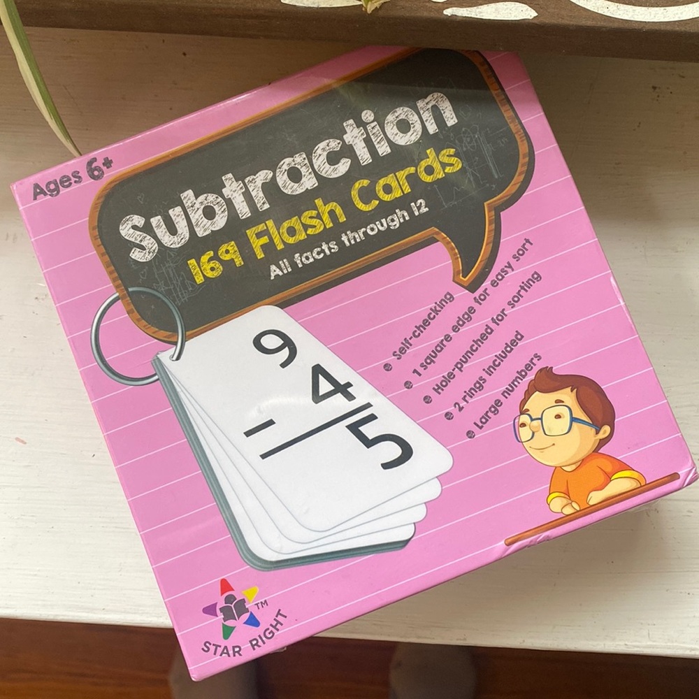 Math facts! Subtraction Flashcards unopened box